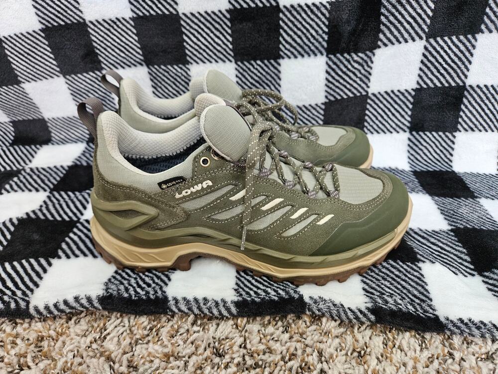 Lowa Innovo GTX LO Ws Womens 6.5 Gore-Tex Hiking Trail Shoes Green Waterproof